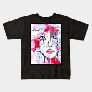 Girl with Kaleidoscopeeyes. Kids T-Shirt